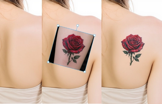 Rose tattoo example