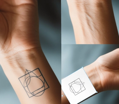 Geometric tattoo example